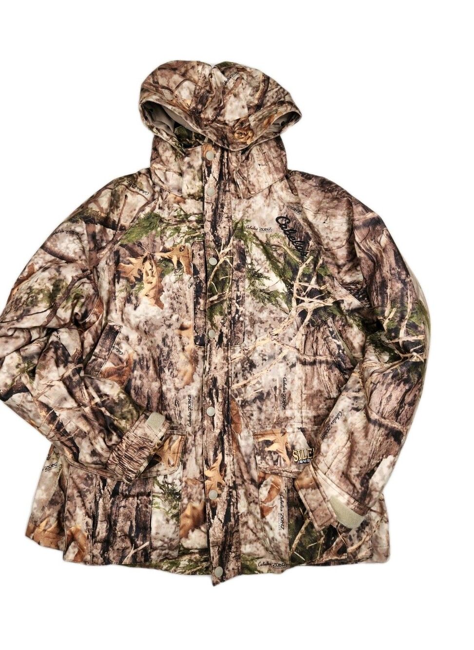 Cabelas Silent-Suede Scent-Lok Hunting Parka Mens L Zonz Woodlands Outdoors
